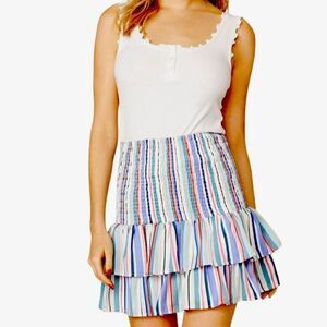 Jack By BB Dakota Multi Color Striped Skirt Size XS NWT ▫️
